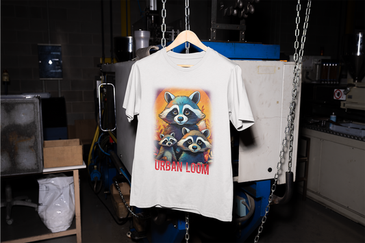 T-Shirt Waschbär Familie