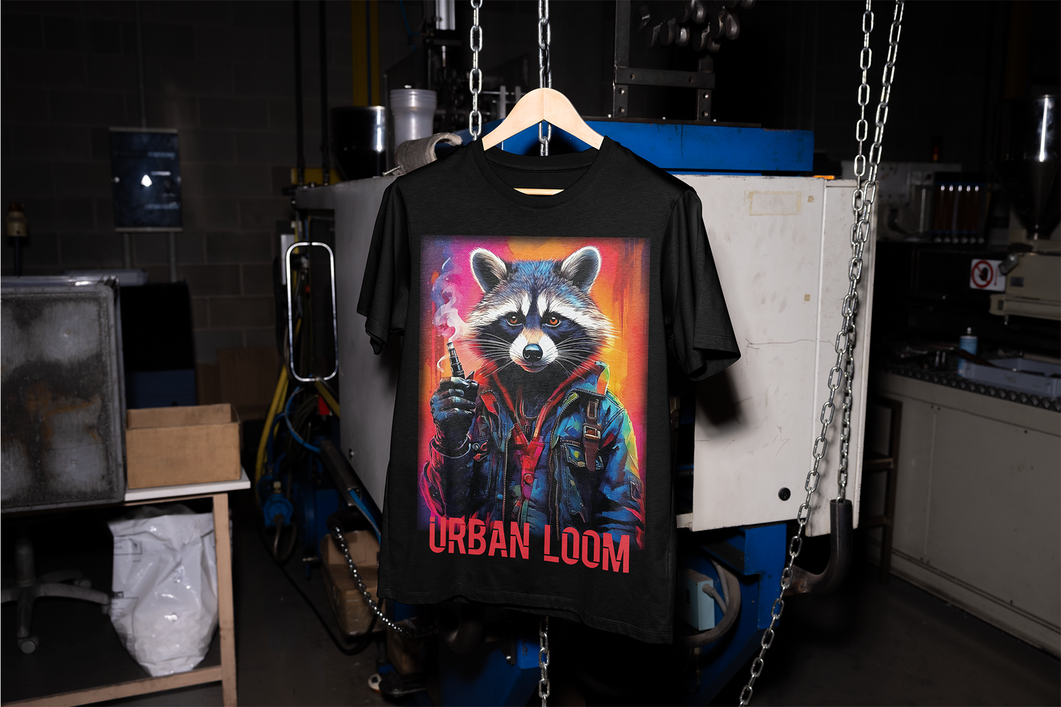 T-Shirt Waschbär Vape 2